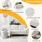 3-Seater Golden Tripod Legs Indoor Modular Sofa