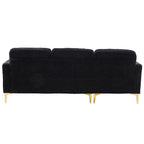 3-Seater Golden Tripod Legs Indoor Modular Sofa
