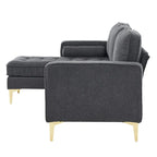 3-Seater Golden Tripod Legs Indoor Modular Sofa