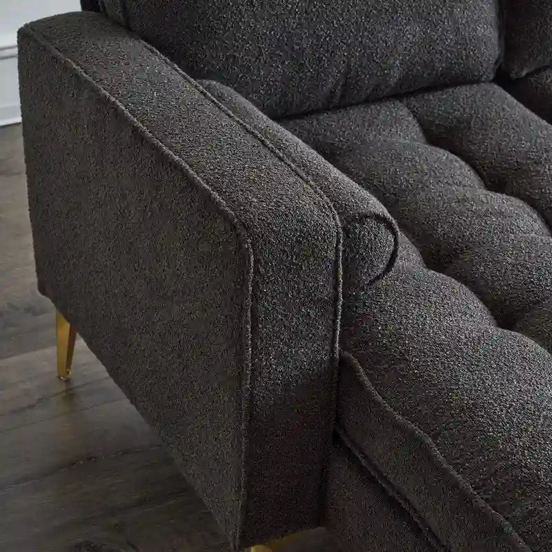 3-Seater Golden Tripod Legs Indoor Modular Sofa