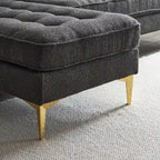3-Seater Golden Tripod Legs Indoor Modular Sofa