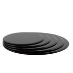 Inch Round Tempered Glass Table Top black Glass Thick Beveled Polished Edge