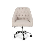 Barbour Upholstered Swivel Office Chair by Christopher Knight Home - N/A