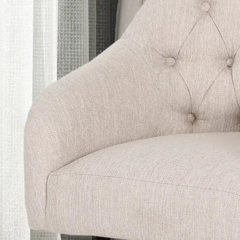 Barbour Upholstered Swivel Office Chair by Christopher Knight Home - N/A