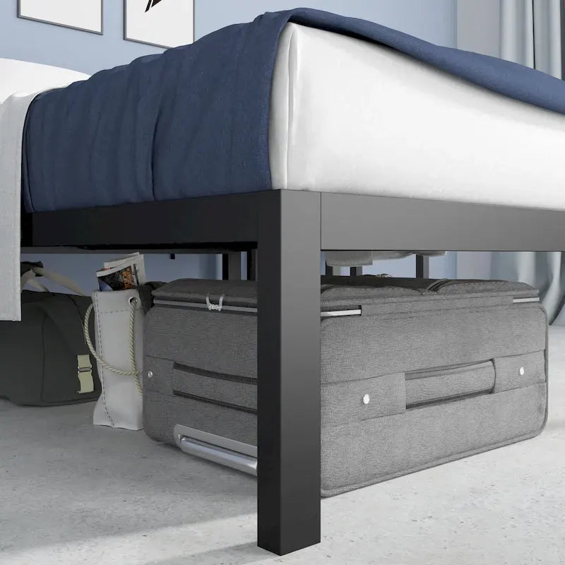 Priage by ZINUS 18-inch High Black Metal Platform Bed Frame