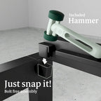 Priage by ZINUS 18-inch High Black Metal Platform Bed Frame