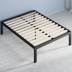 Priage by ZINUS 18-inch High Black Metal Platform Bed Frame