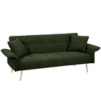 Convertible Double Sofa Bed with Folding Armrests - 31.10 x 70.00 x 31.49