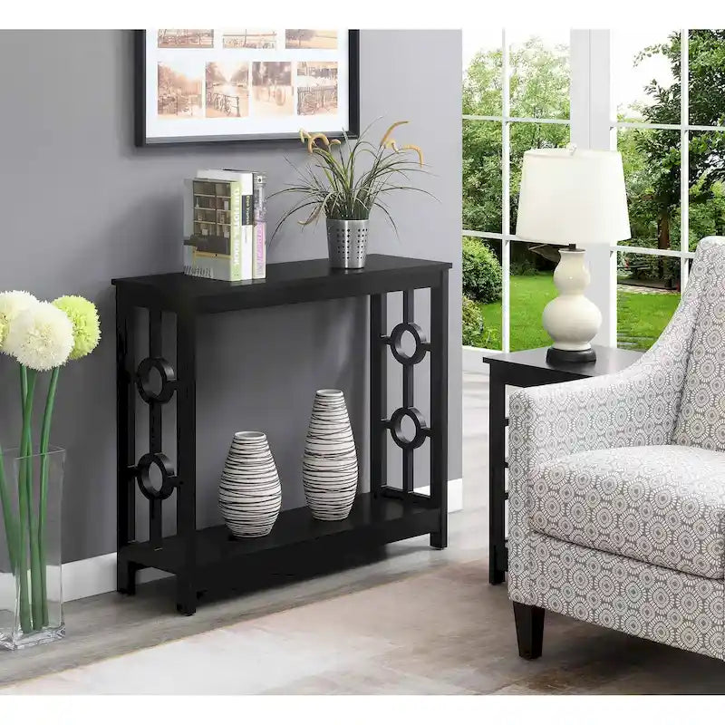Convenience Concepts Ring Console Table with Shelf