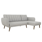 The Novogratz Brittany Sectional Futon Sofa