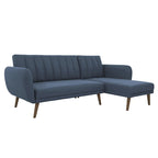 The Novogratz Brittany Sectional Futon Sofa