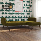 The Novogratz Brittany Sectional Futon Sofa