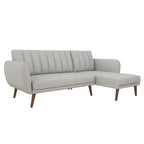 The Novogratz Brittany Sectional Futon Sofa