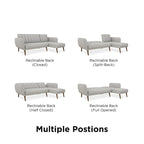 The Novogratz Brittany Sectional Futon Sofa