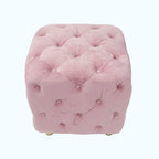 Soft Foot Stool,Dressing Makeup Chair,Upholstered Ottoman