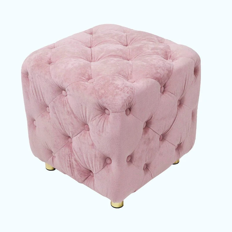 Soft Foot Stool,Dressing Makeup Chair,Upholstered Ottoman