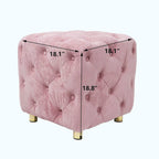 Soft Foot Stool,Dressing Makeup Chair,Upholstered Ottoman