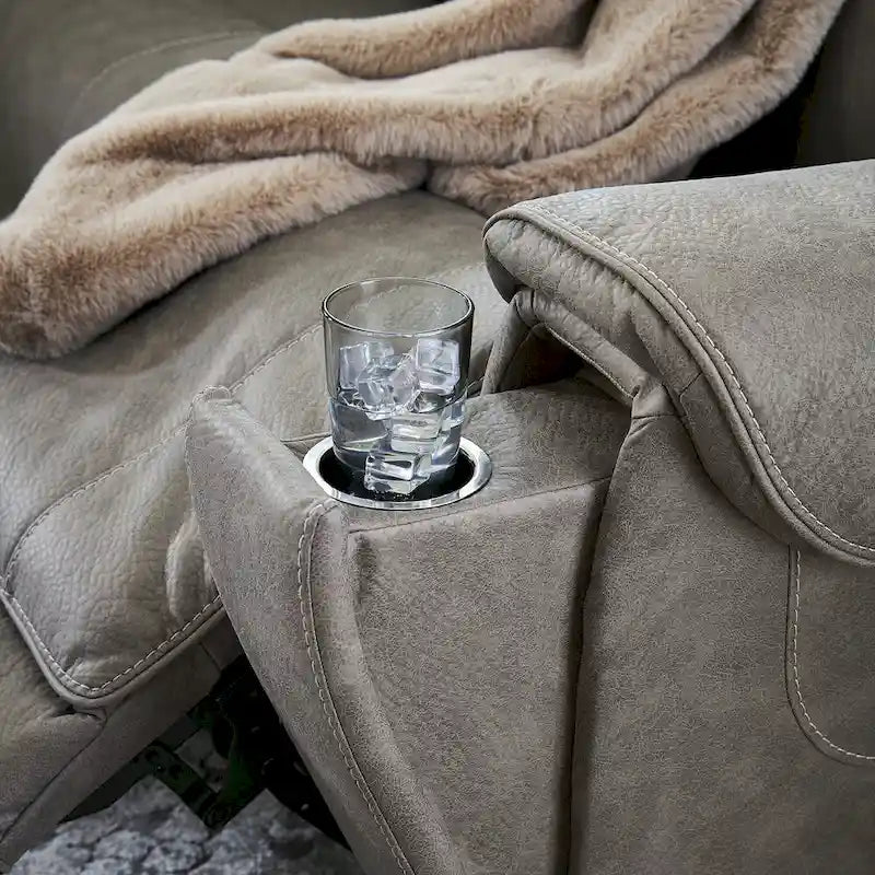 Signature Design by Ashley Starbot Gray 3-Piece Power Reclining Sofa - 101 W x 42 D x 42 H