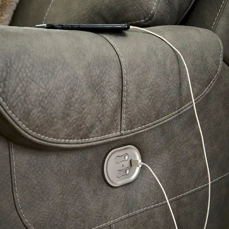 Signature Design by Ashley Starbot Gray 3-Piece Power Reclining Sofa - 101 W x 42 D x 42 H