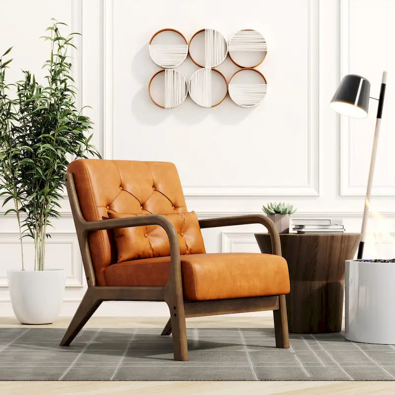 Corvus Zelda Lounge Accent Chair with Arms