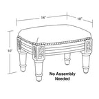 Chartreuse Cheetah Print Footstool