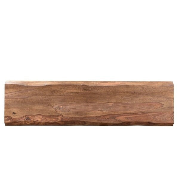 Handmade 50  Sheesham Wood Live Edge Bench (India) - 50  x 16  x 18