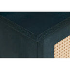 Accent Storage Cabinet With 4 Rattan Doors