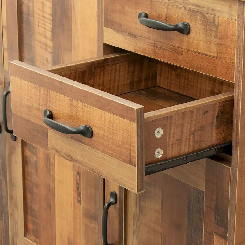 Modern Wood Buffet Sideboard with 2 doors&1 Storage and 2drawers -Entryway Serving Storage Cabinet Doors-Dining Room Console