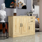 Modern Wood Buffet Sideboard with 2 doors&1 Storage and 2drawers -Entryway Serving Storage Cabinet Doors-Dining Room Console