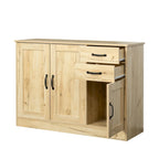 Modern Wood Buffet Sideboard with 2 doors&1 Storage and 2drawers -Entryway Serving Storage Cabinet Doors-Dining Room Console