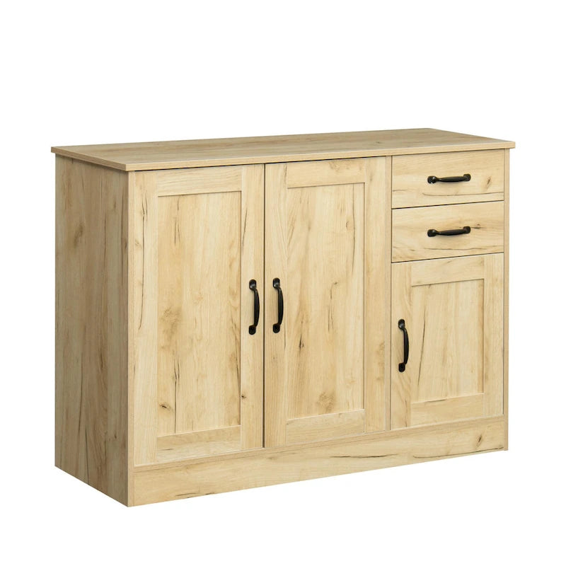 Modern Wood Buffet Sideboard with 2 doors&1 Storage and 2drawers -Entryway Serving Storage Cabinet Doors-Dining Room Console