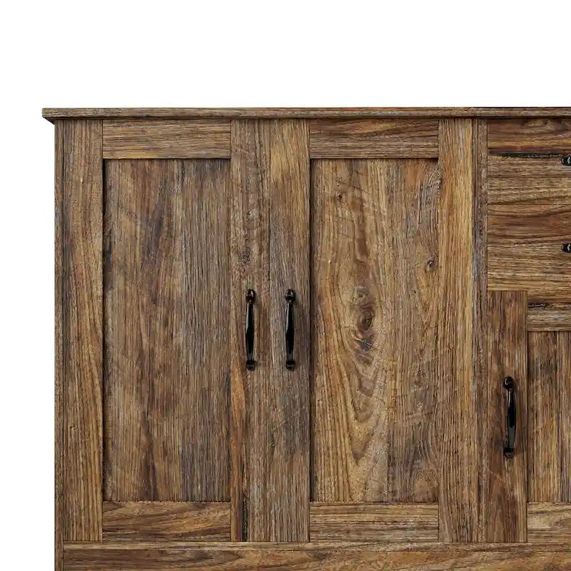 Modern Wood Buffet Sideboard with 2 doors&1 Storage and 2drawers -Entryway Serving Storage Cabinet Doors-Dining Room Console