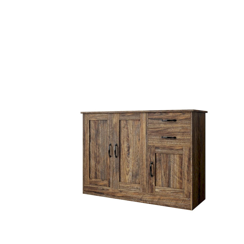 Modern Wood Buffet Sideboard with 2 doors&1 Storage and 2drawers -Entryway Serving Storage Cabinet Doors-Dining Room Console
