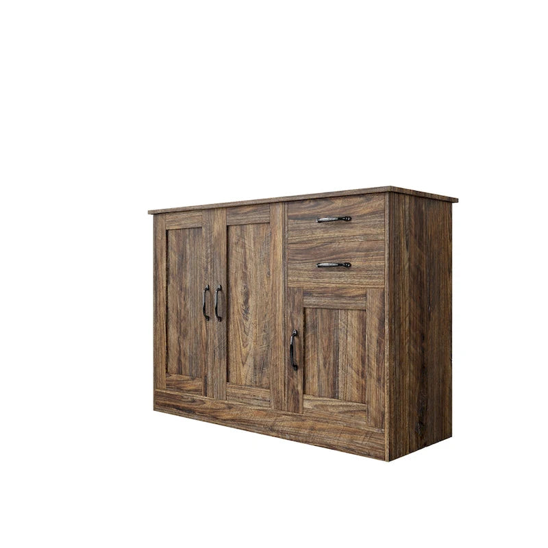 Modern Wood Buffet Sideboard with 2 doors&1 Storage and 2drawers -Entryway Serving Storage Cabinet Doors-Dining Room Console