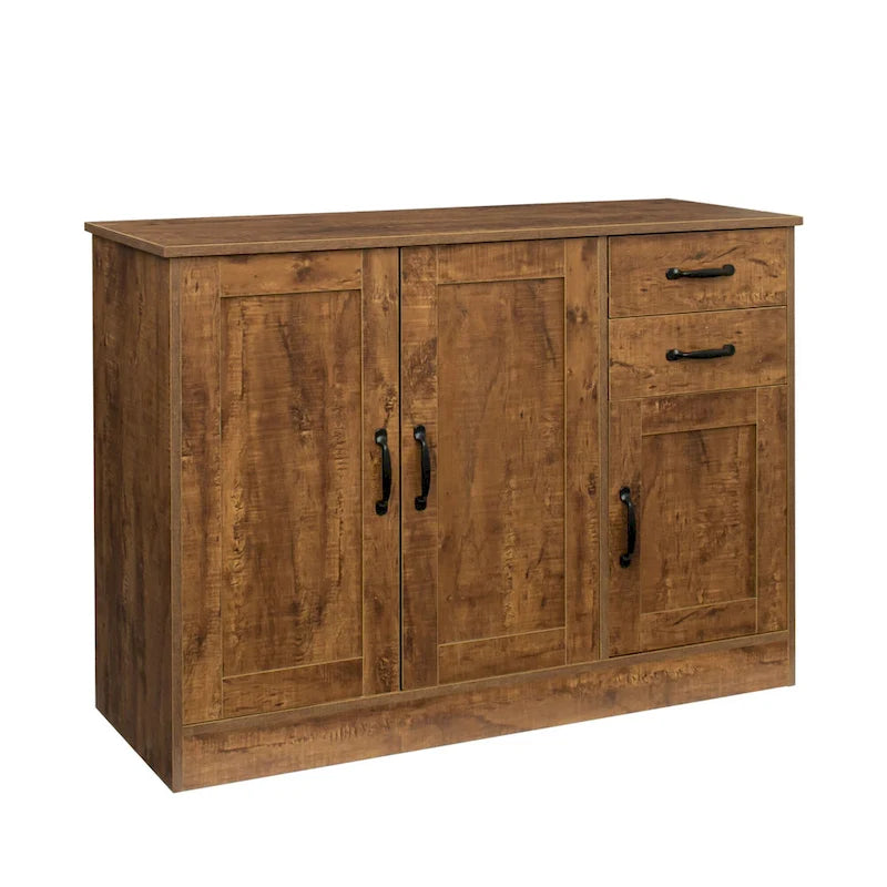 Modern Wood Buffet Sideboard with 2 doors&1 Storage and 2drawers -Entryway Serving Storage Cabinet Doors-Dining Room Console