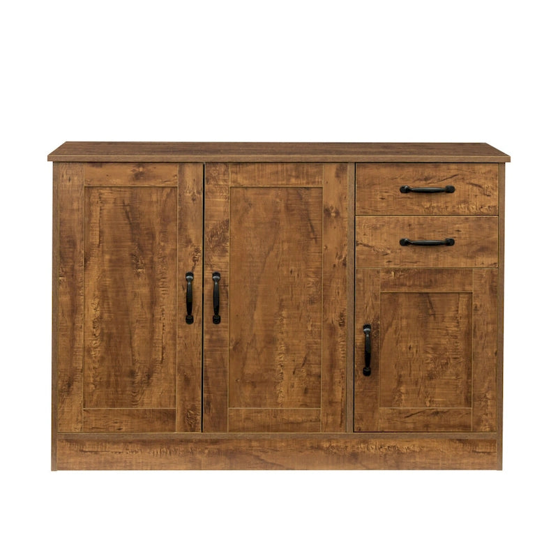 Modern Wood Buffet Sideboard with 2 doors&1 Storage and 2drawers -Entryway Serving Storage Cabinet Doors-Dining Room Console