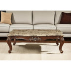 HomeRoots 34  Genuine Marble Free Form Coffee Table - 34