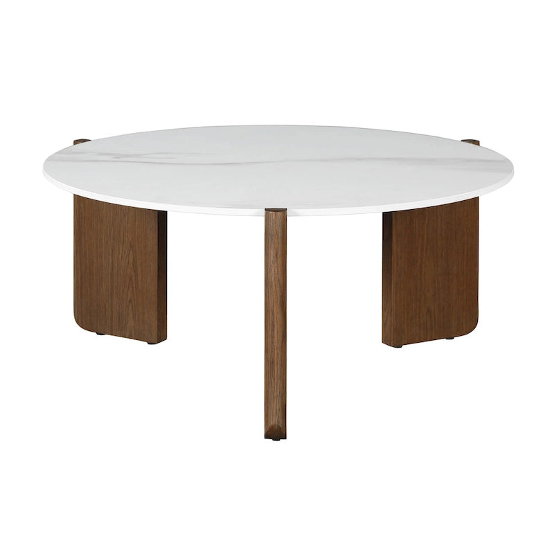 Somette Helida Sintered Stone Top Cocktail Table
