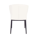 Cabo Mid-century Modern Faux Leather Wingback Dining Chair