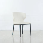 Cabo Mid-century Modern Faux Leather Wingback Dining Chair