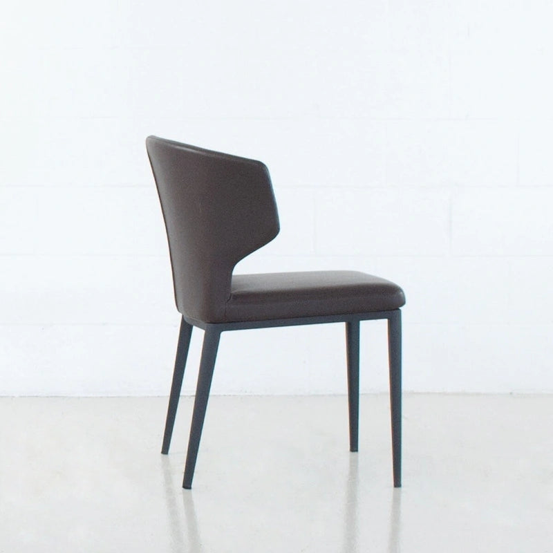 Cabo Mid-century Modern Faux Leather Wingback Dining Chair