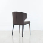 Cabo Mid-century Modern Faux Leather Wingback Dining Chair