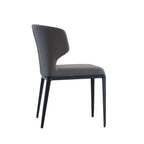 Cabo Mid-century Modern Faux Leather Wingback Dining Chair