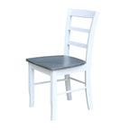 36  Round Extension Dining Table With 4 Madrid Chairs