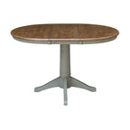 36  Round Extension Dining Table With 4 Madrid Chairs