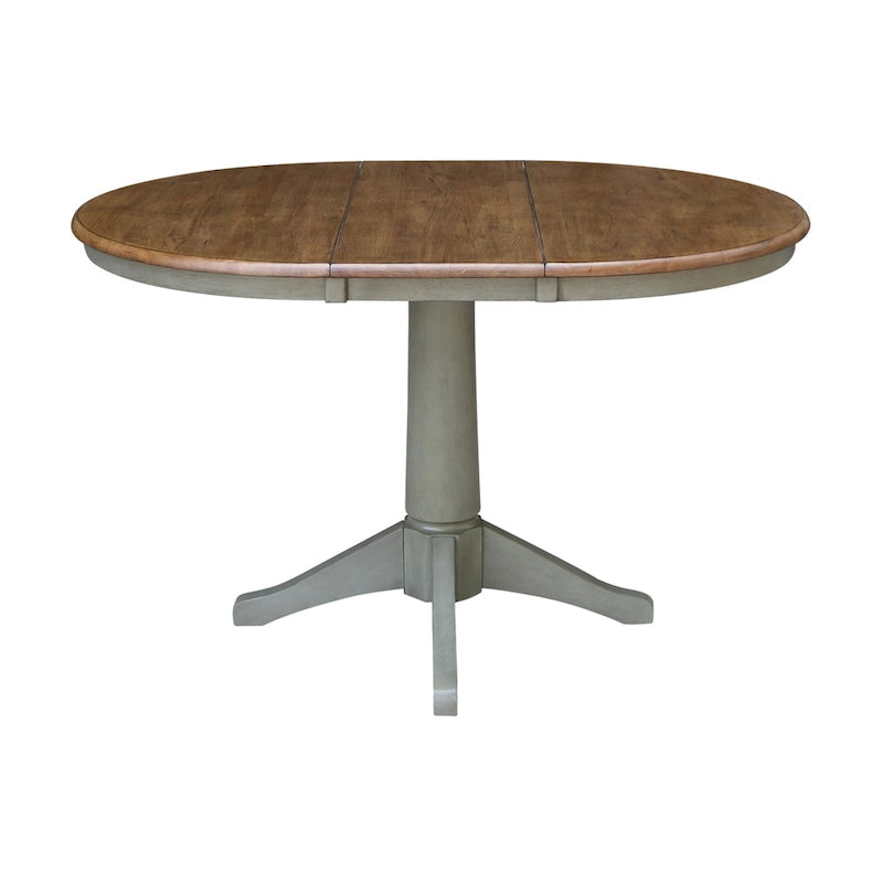 36  Round Extension Dining Table With 4 Madrid Chairs