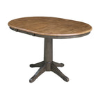 36  Round Extension Dining Table With 4 Madrid Chairs