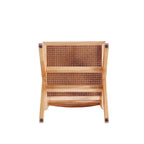 Manhattan Comfort Hamlet Dining Chair in Black and Natural Cane - Set of 2