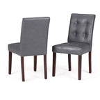WYNDENHALL Jefferson Contemporary Parson Dining Chair (Set of 2) - 18.9 w x 23 d x 35.8 h