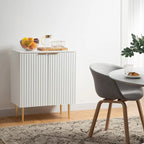 SICOTAS Sideboard Buffet Storage Cabinet with Adjustable Shelves - N/A